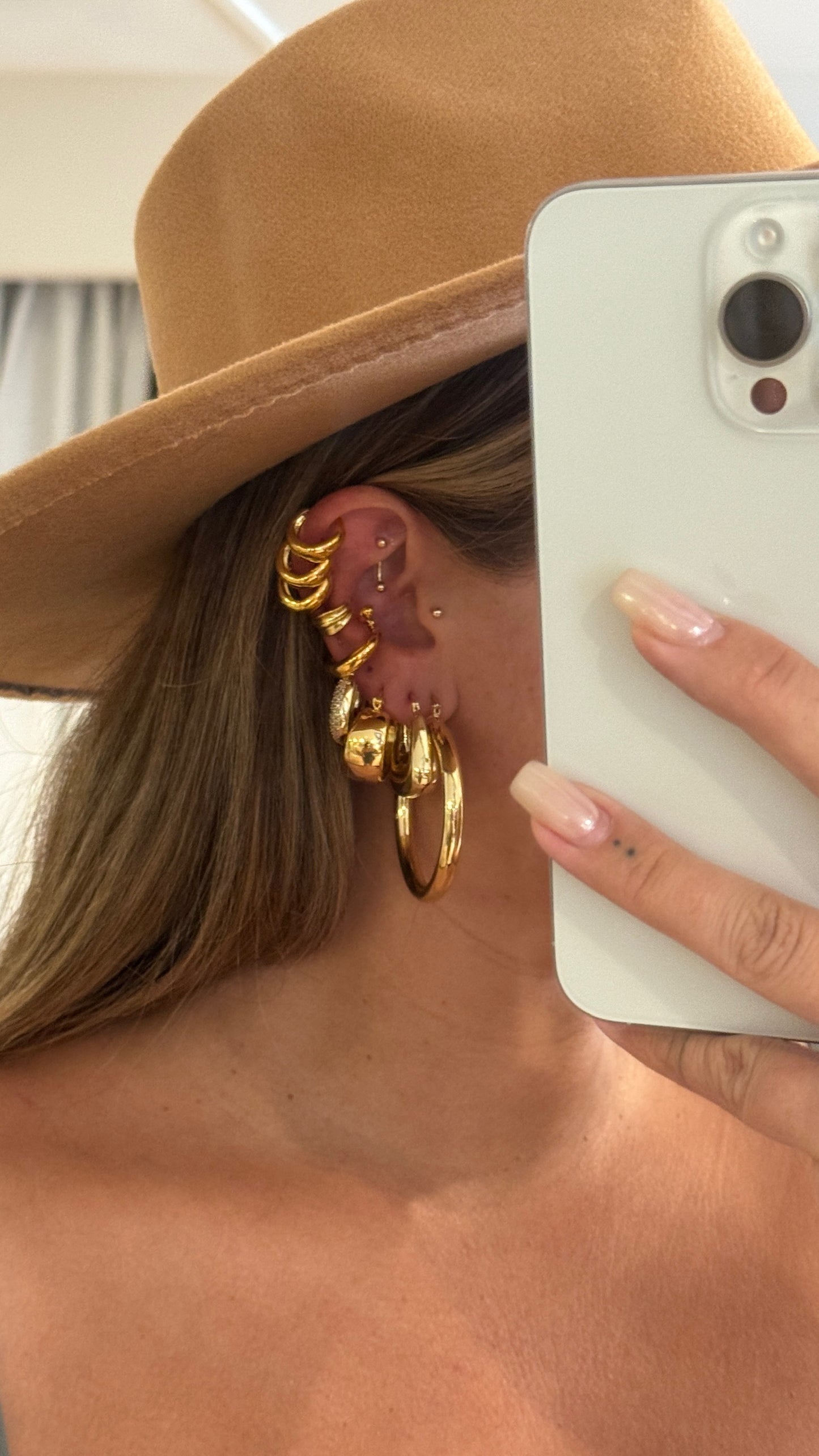 The Small Crystal Chunky Cabana Hoops