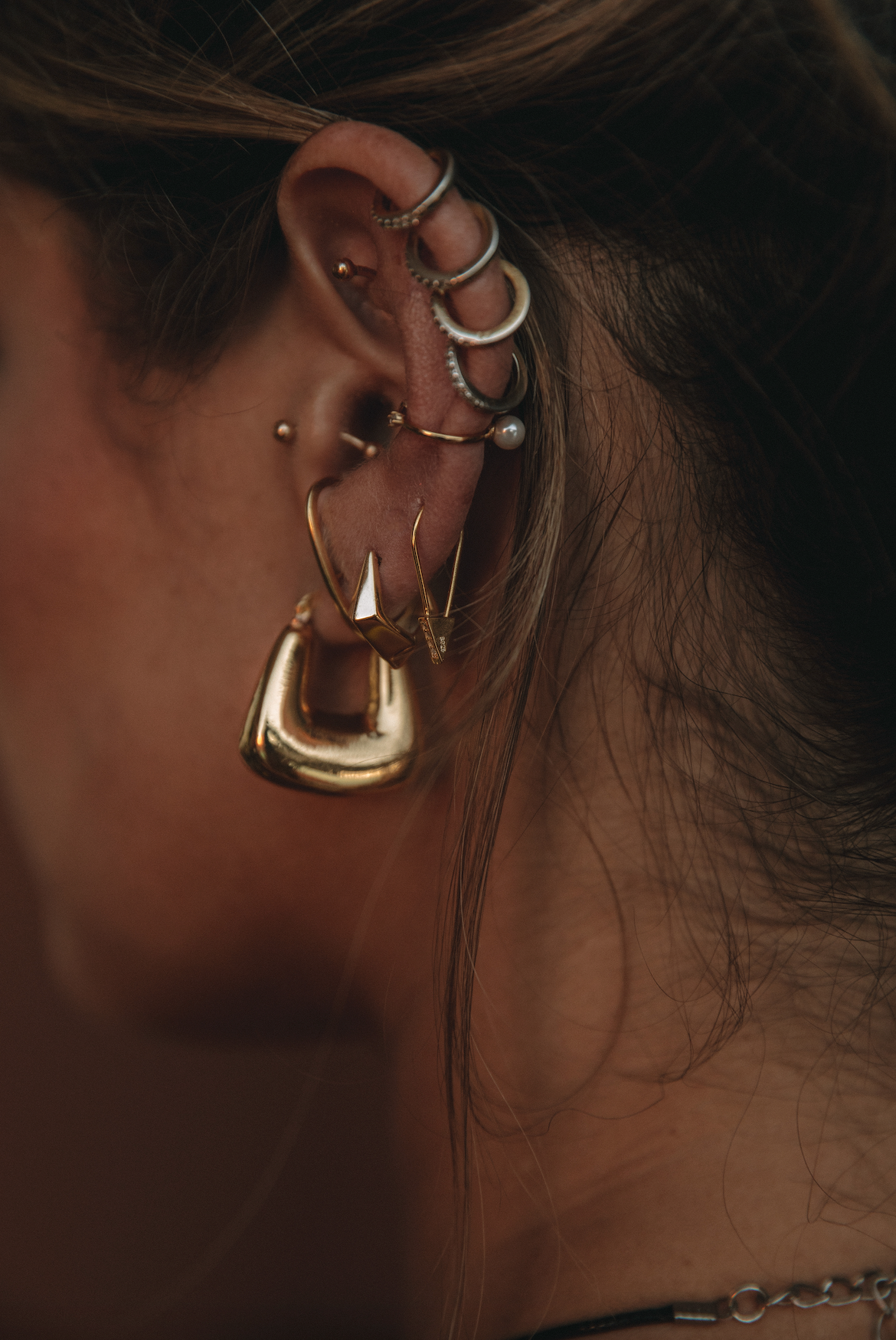 The Mini Safety Pin Earring