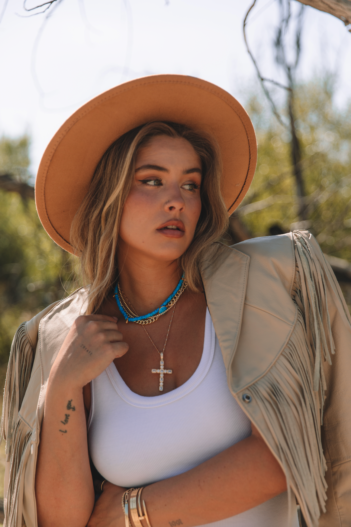 The Callie Cross Necklace