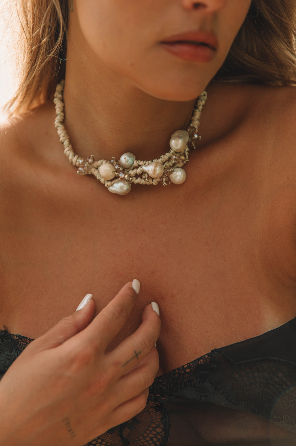 The Pearly Sand Bar Necklace