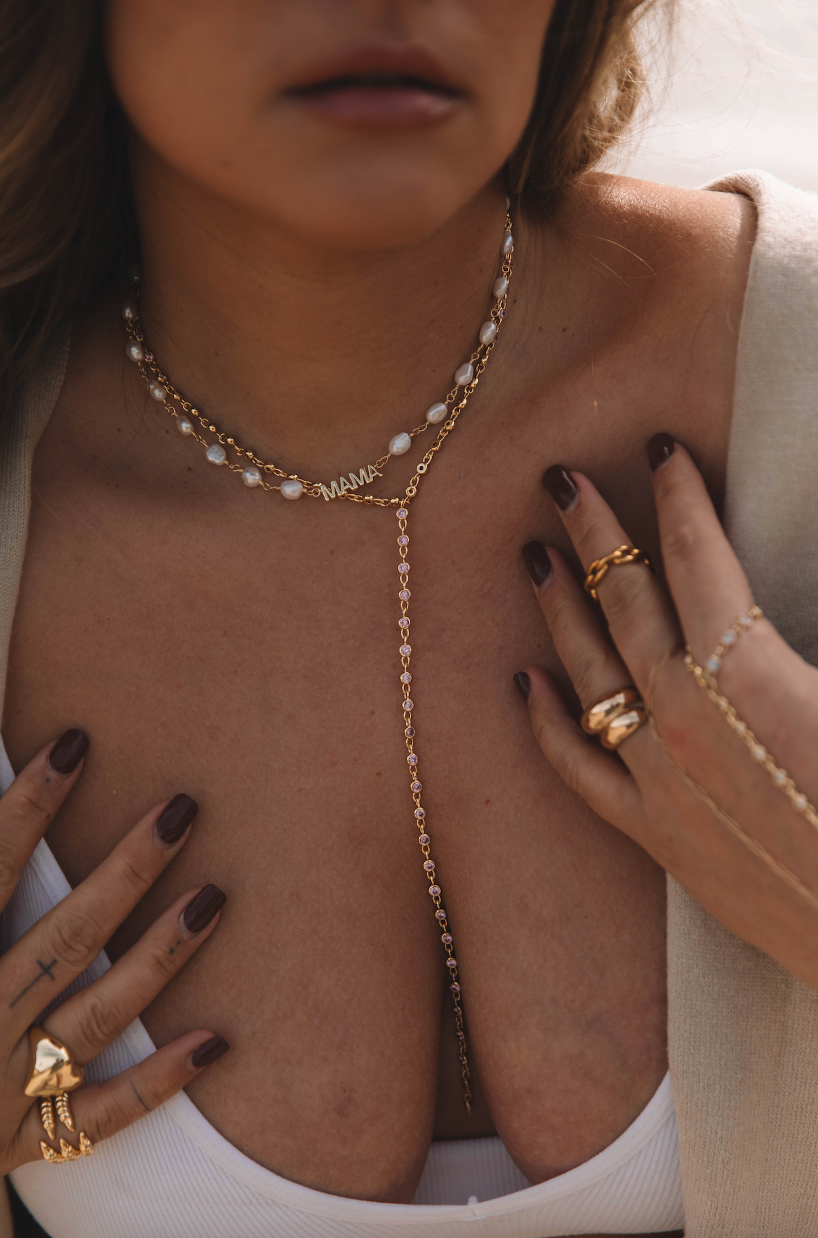 The Mini Pearl Mama Necklace