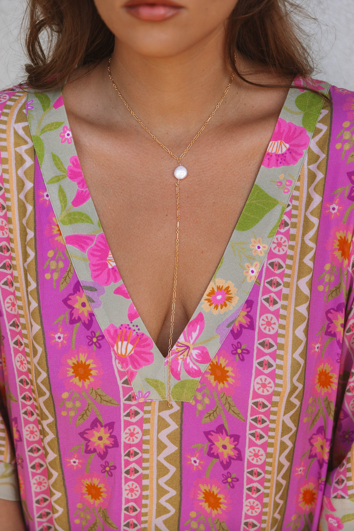 The Dainty Coin Pearl Lariat