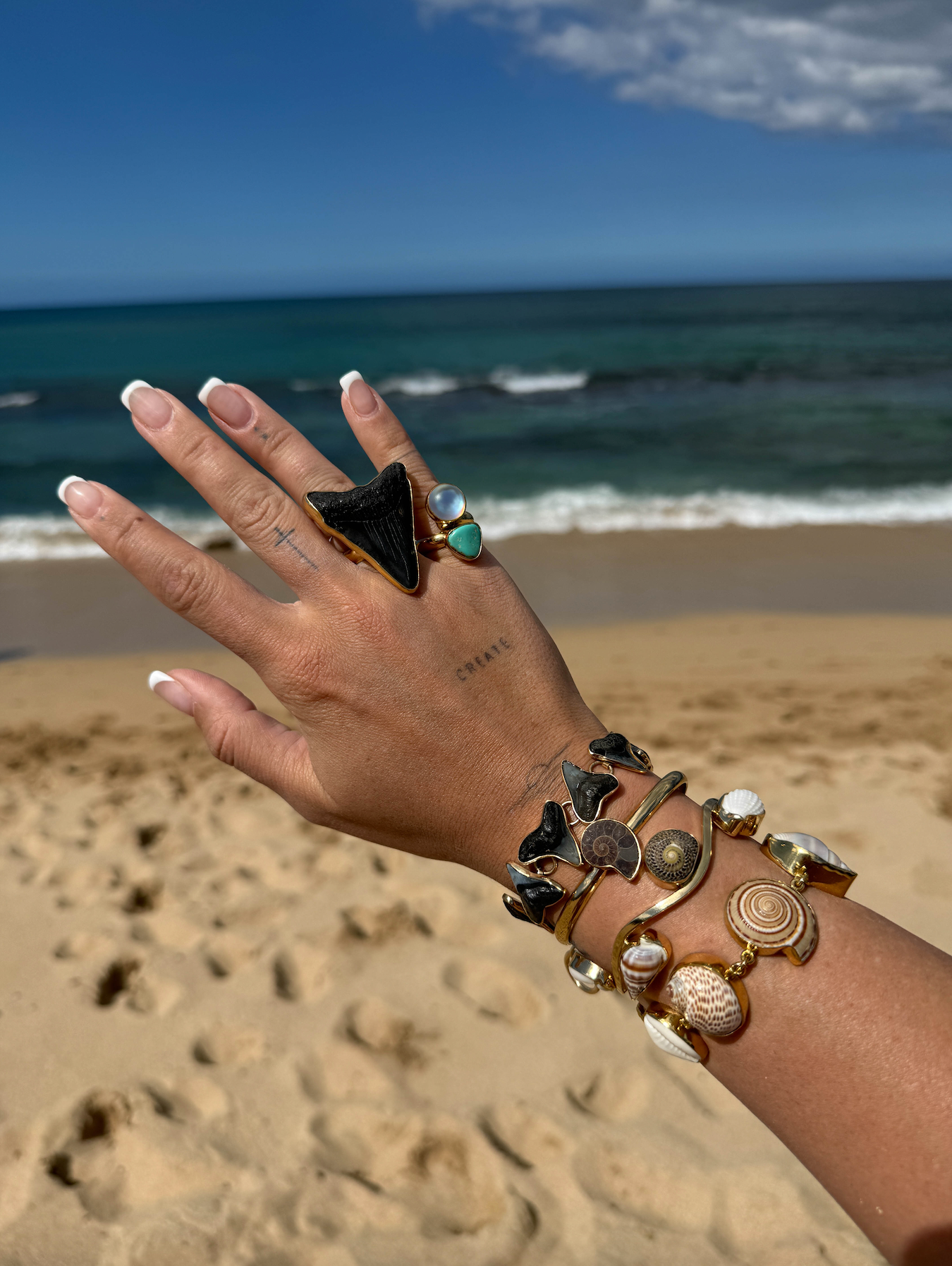 The Salty Luxe Shell Bracelet