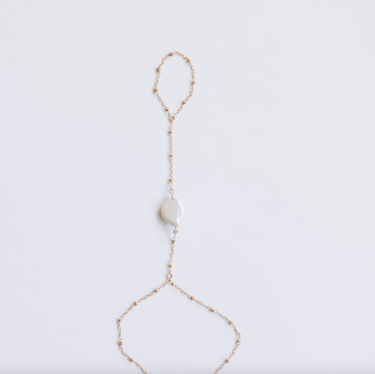 The Dainty Pearl Hand Chain