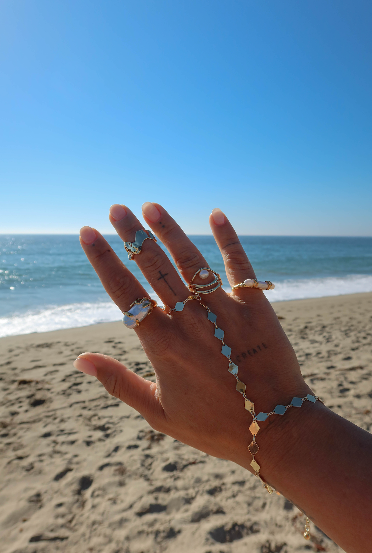 The Golden Bloom Hand Chain