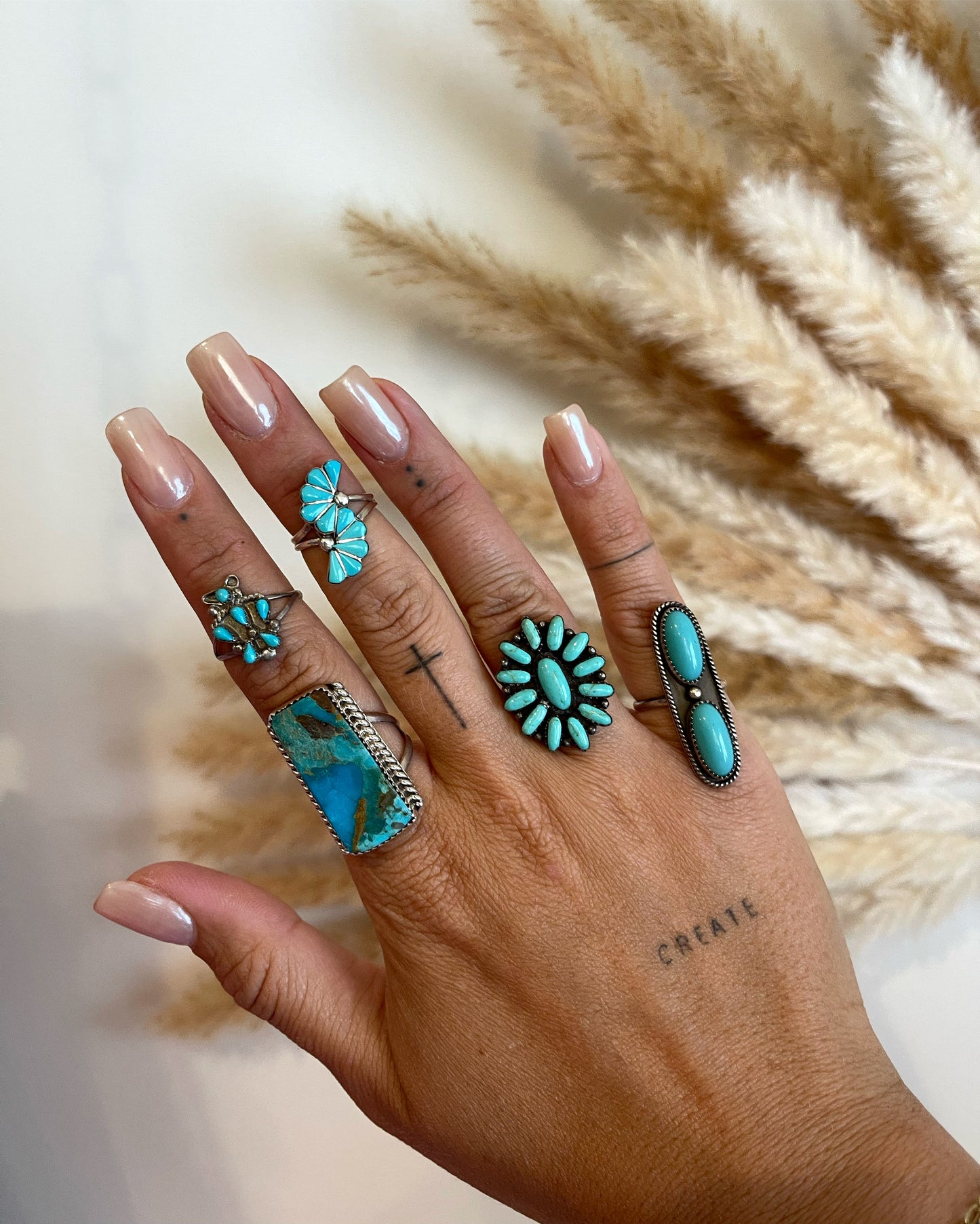 The Vintage Turquoise Seahorse Ring