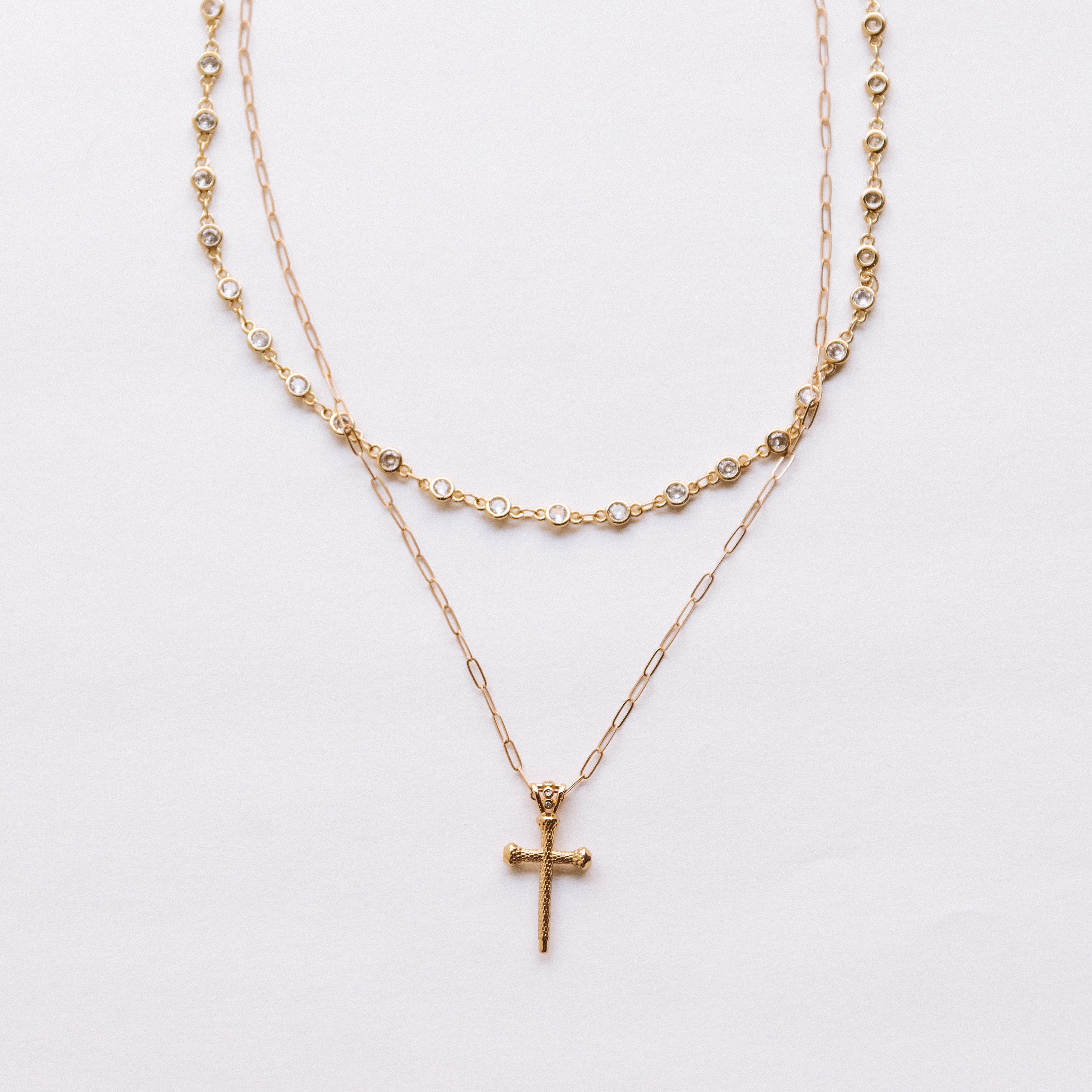 The Double Crown Cross Necklace – Jay Nicole Designs
