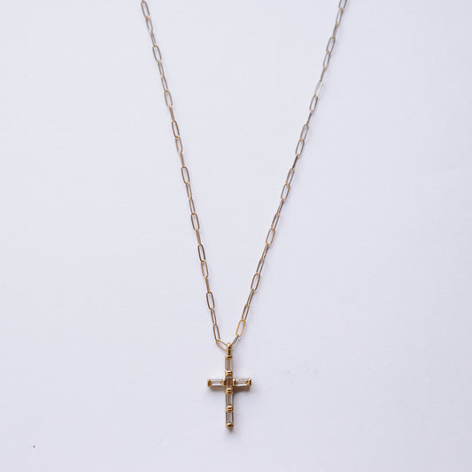 The CZ Cross Necklace