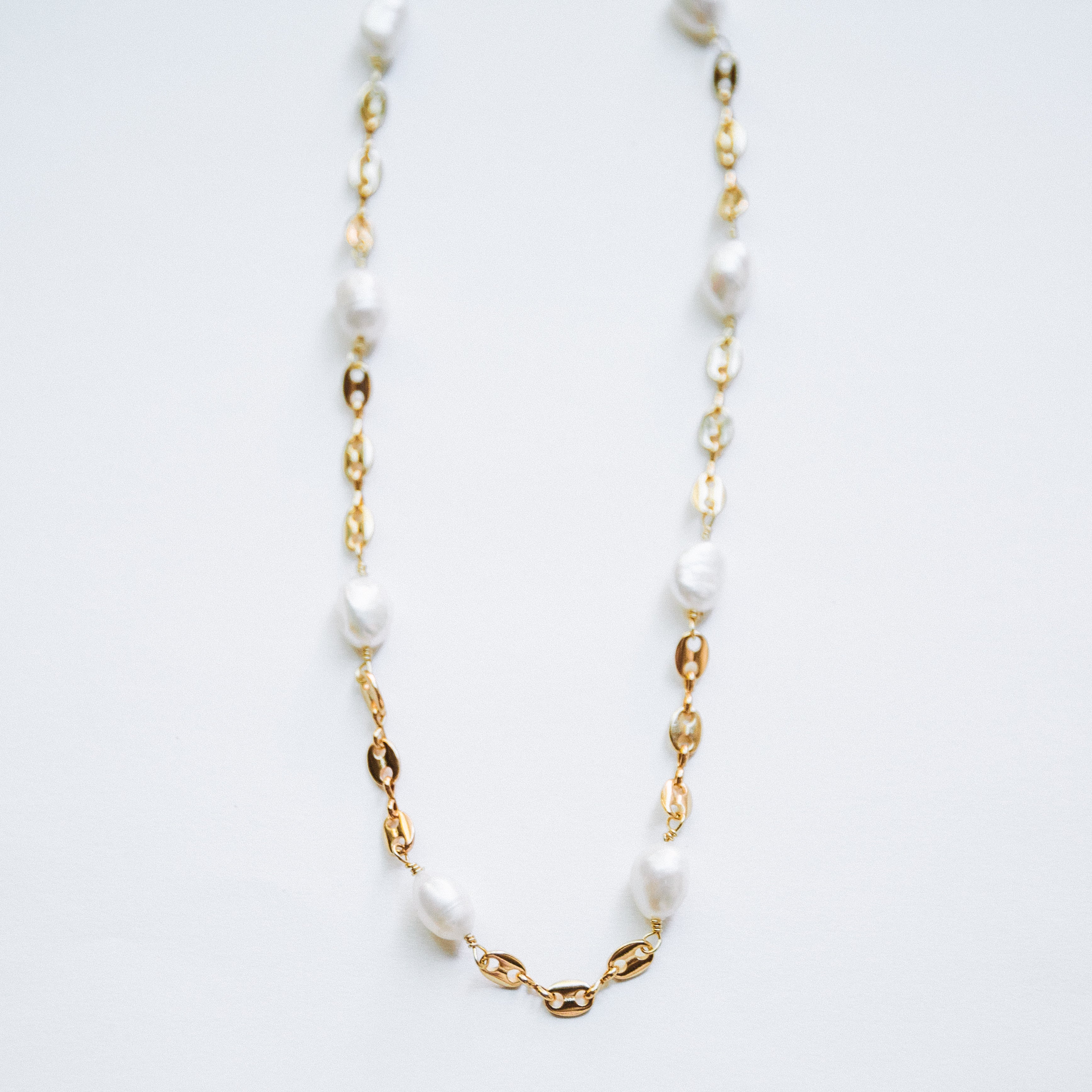 The Pearly Gold Necklace – Jay Nicole Designs