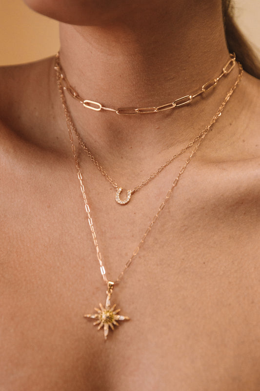 The CZ Horseshoe Necklace
