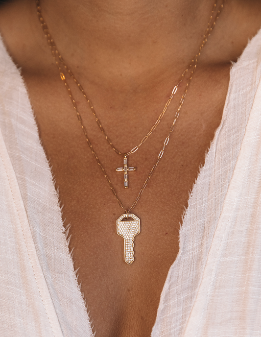 The CZ Cross Necklace