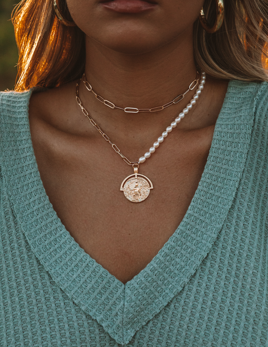The Pearl Coin Necklace
