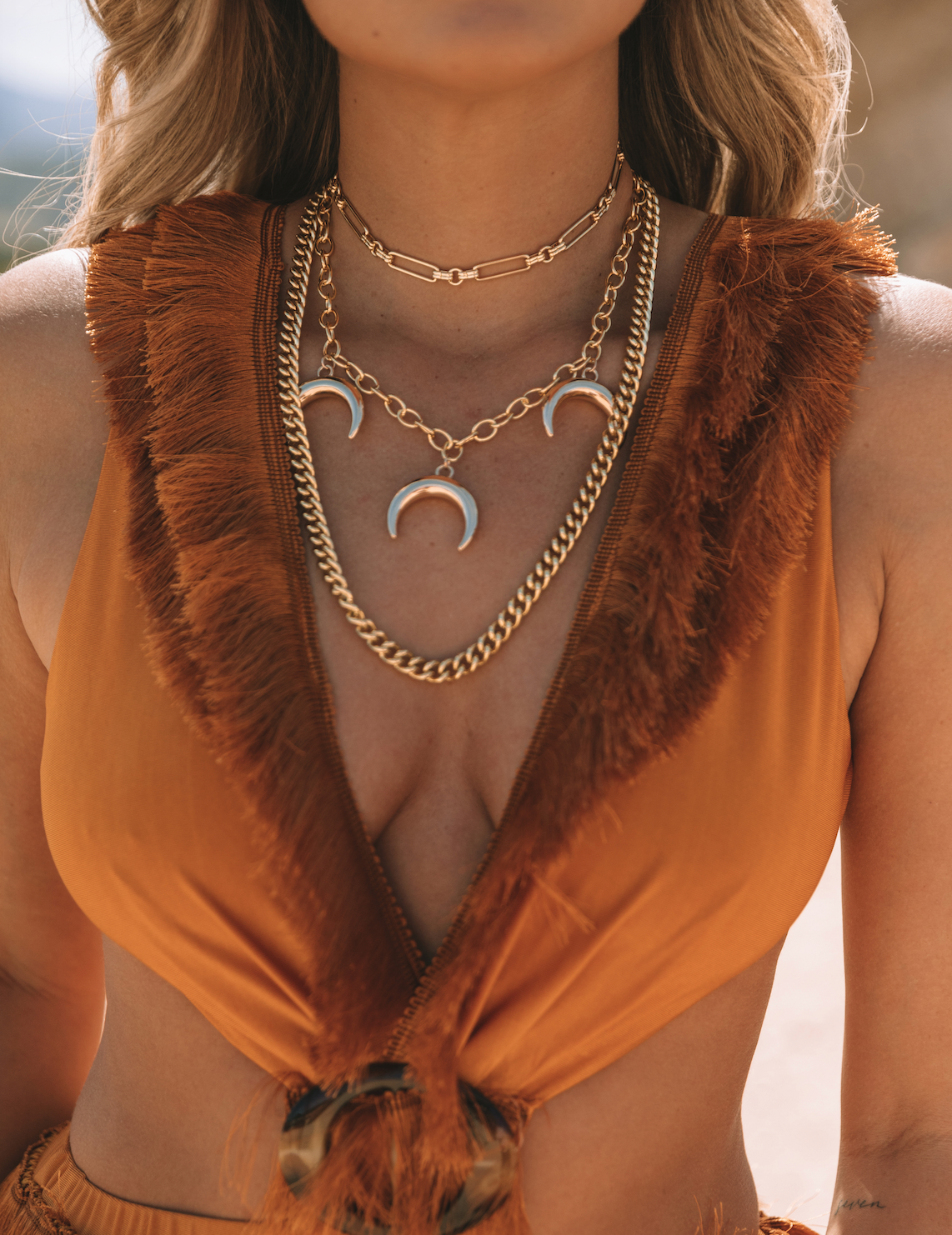 The Triple Horn Necklace