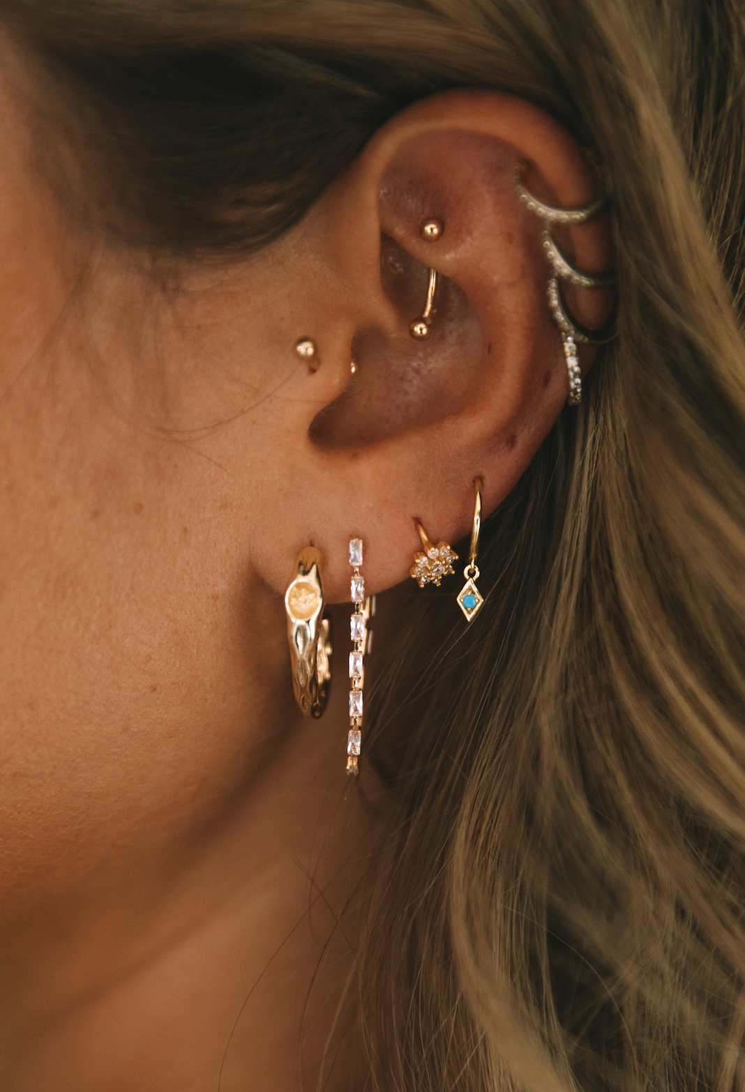 The Paved Waterfall Earring