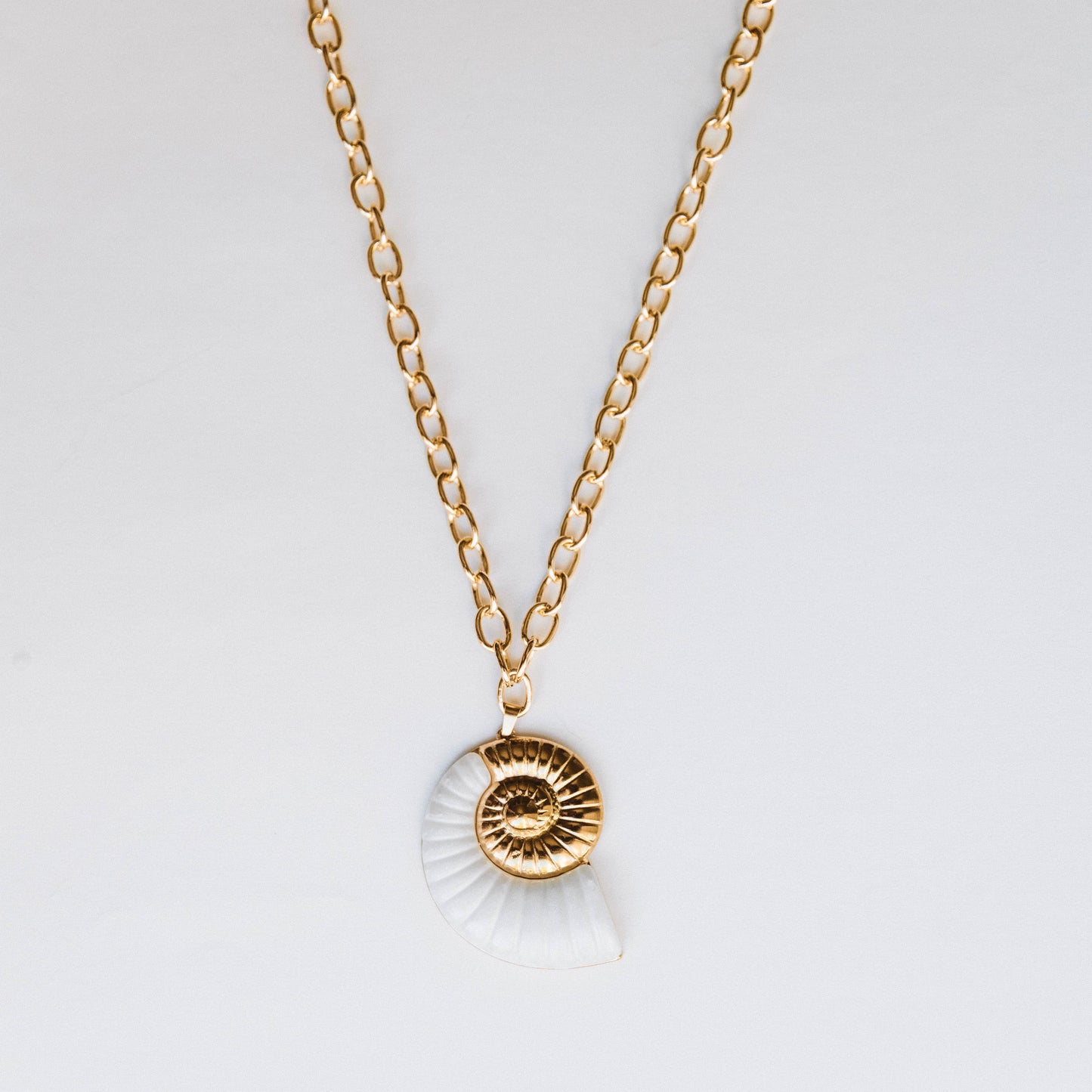 The Golden Horizon Shell Necklace