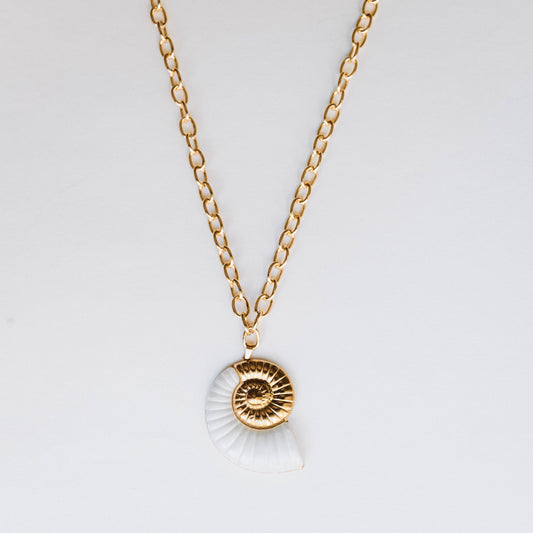 The Golden Horizon Shell Necklace
