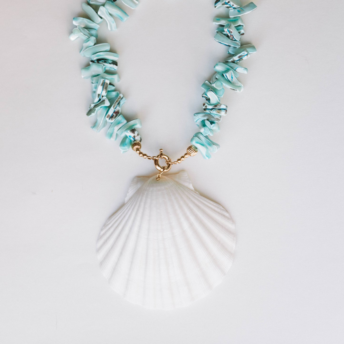 The Aurora Turquoise Shell Necklace