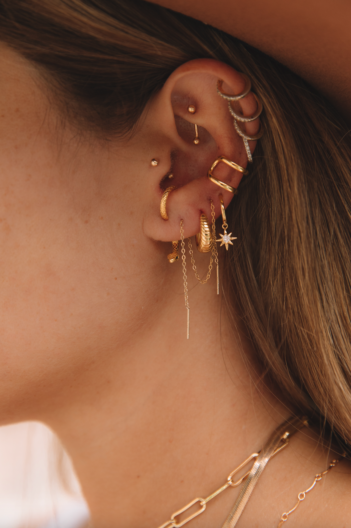 Dainty clearance threader earrings