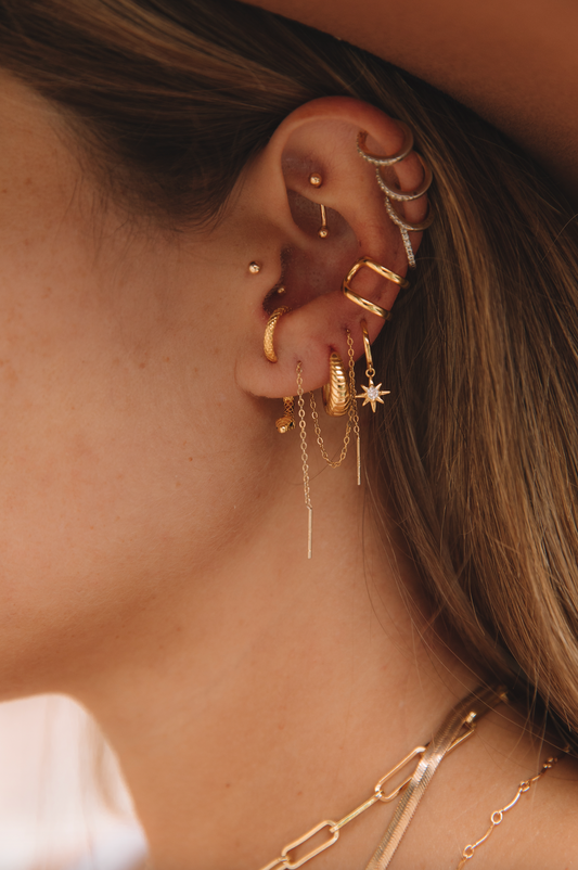 The Serpent Ear Jacket Stud