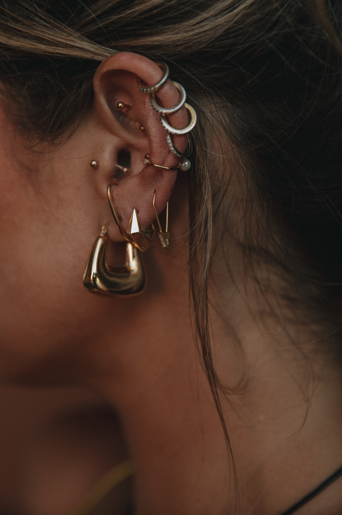 The Mini Safety Pin Earring