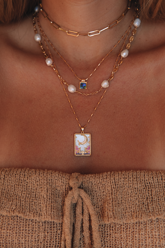 The Square Abalone Necklace
