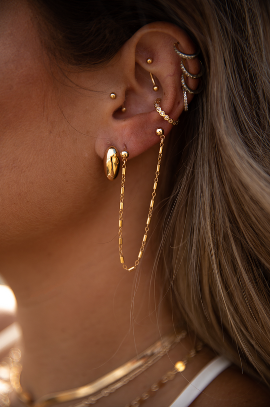 The Mini Chunky J Hoops