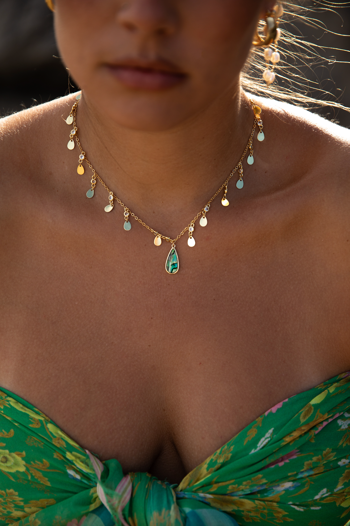The Rain Drop Abalone Necklace