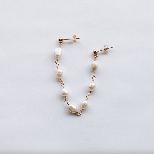 The Double Pearl Studs