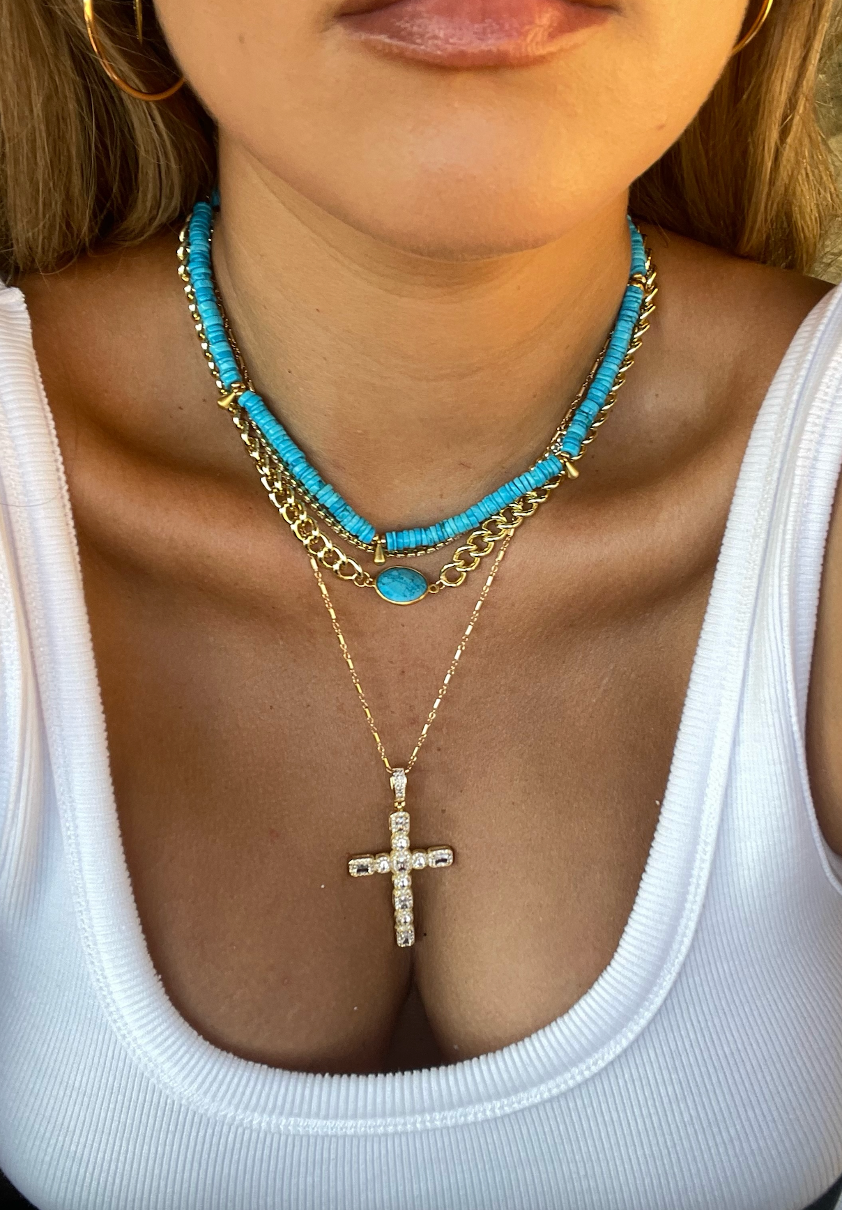 The Turquoise Beaded Necklace