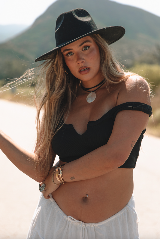 The Notched Crop Tank