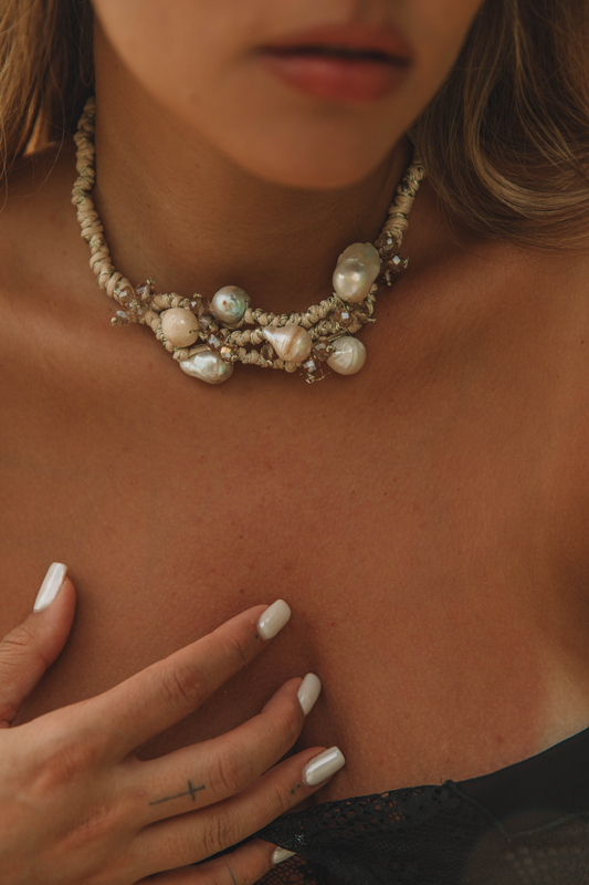The Pearly Sand Bar Necklace