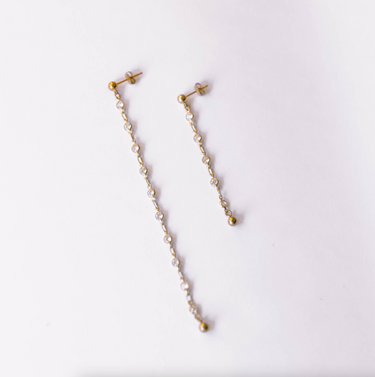 The Crystal Waterfall Earring
