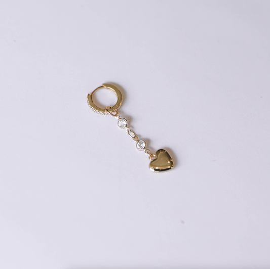 The Heart Drop Huggie