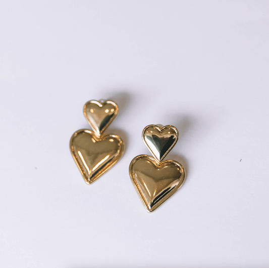 The Double Hearts Earring