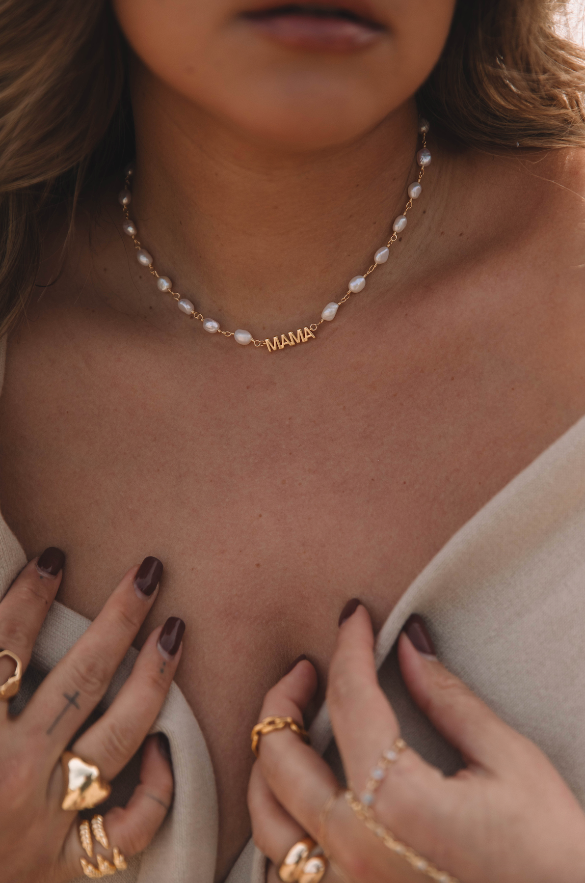 The Mini Pearl Mama Necklace