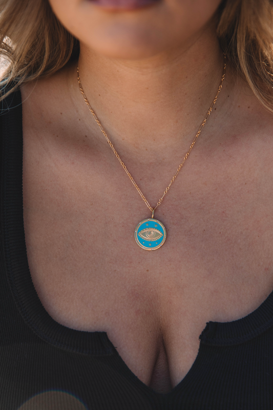 The Dainty Turquoise Eye Necklace