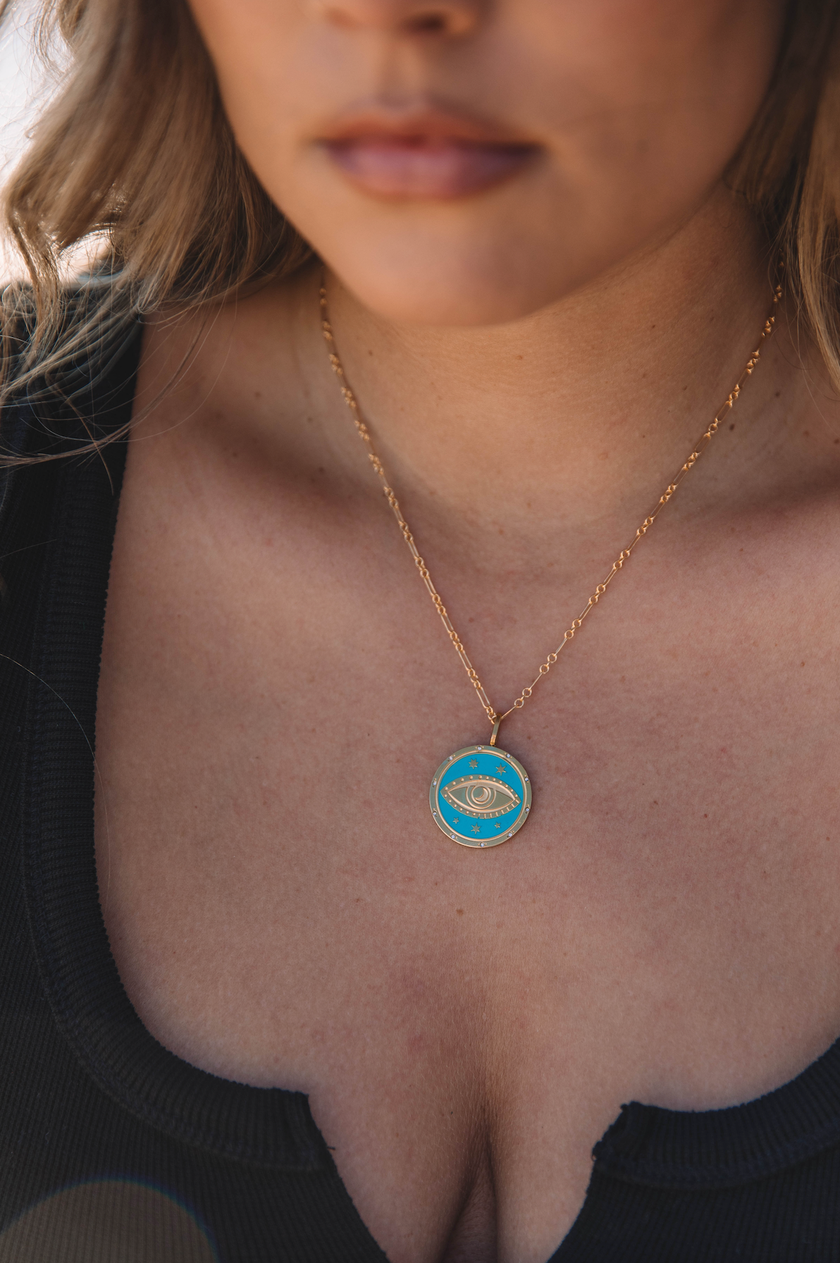 The Dainty Turquoise Eye Necklace
