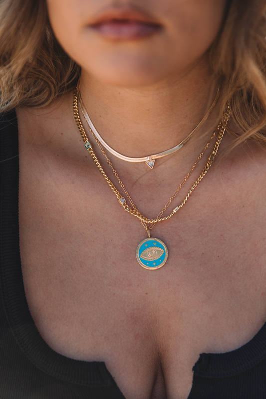 The Dainty Turquoise Eye Necklace