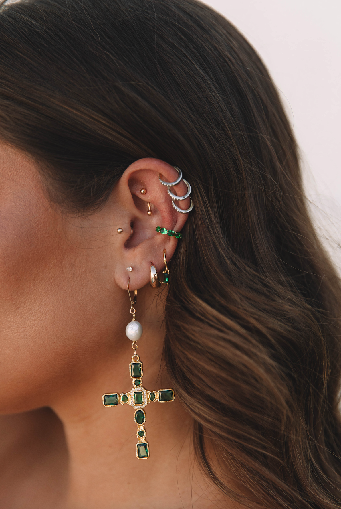 The Emerald Ear Cuff