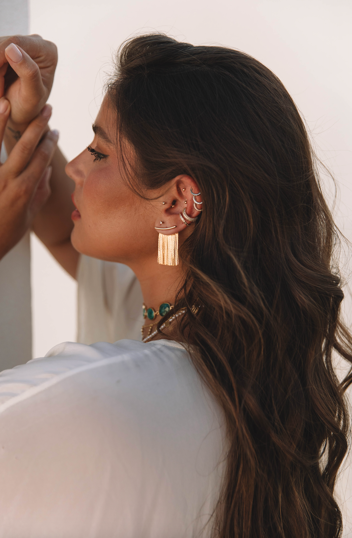 The Fringe Ear Climber Earrings