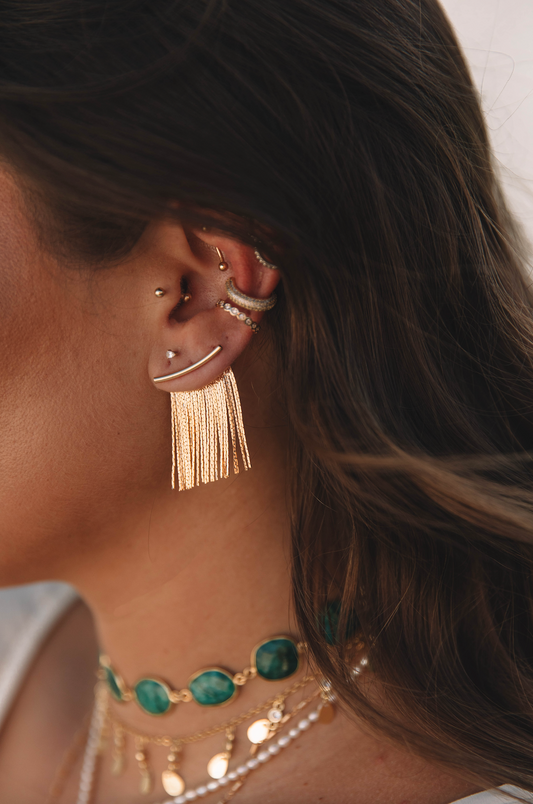 The Fringe Ear Climber Earrings