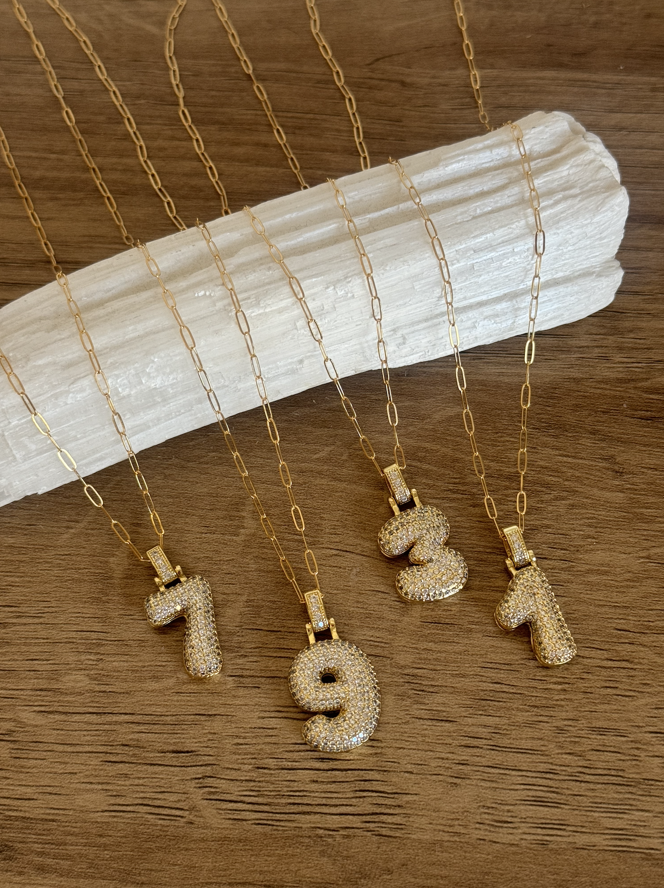 The Bubble Number Necklace