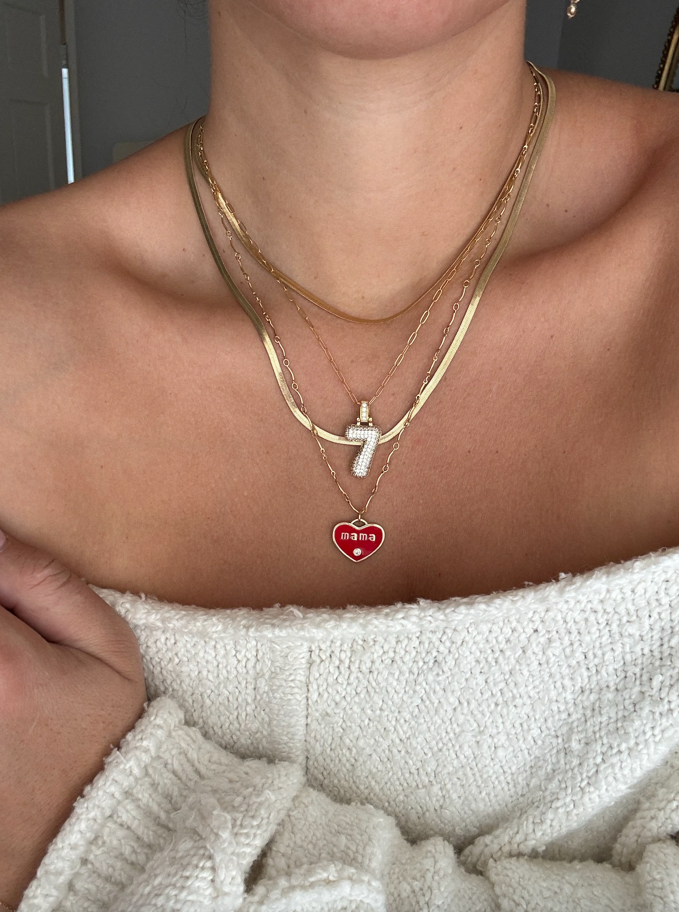 The Mama Heart Necklace