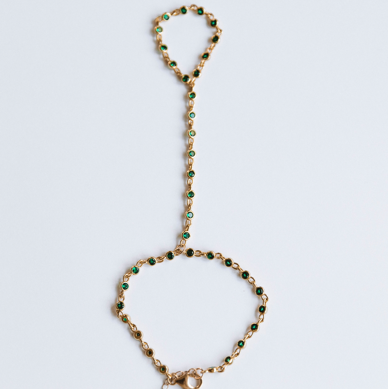 The Emerald Crystal Hand Chain – Jay Nicole Designs