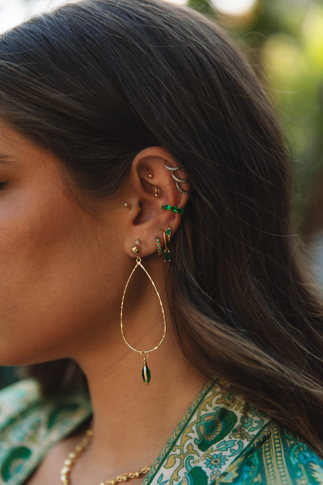 The Emerald Ear Cuff