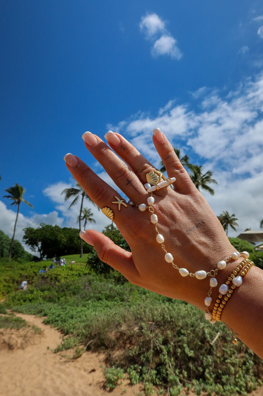 The Pearl Stretch Bead Bracelet
