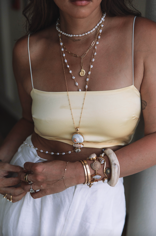 The Salty Luxe Shell Bracelet