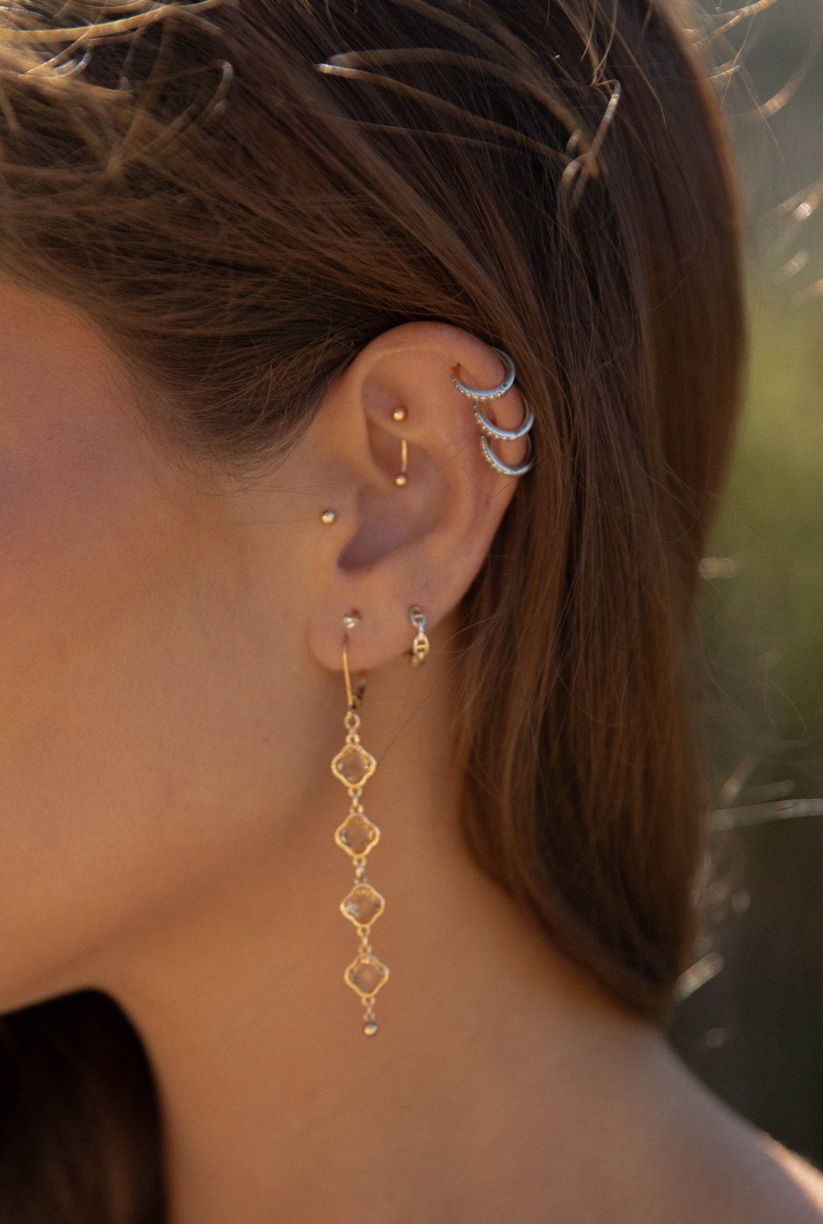 The Sunflare Drop Earrings