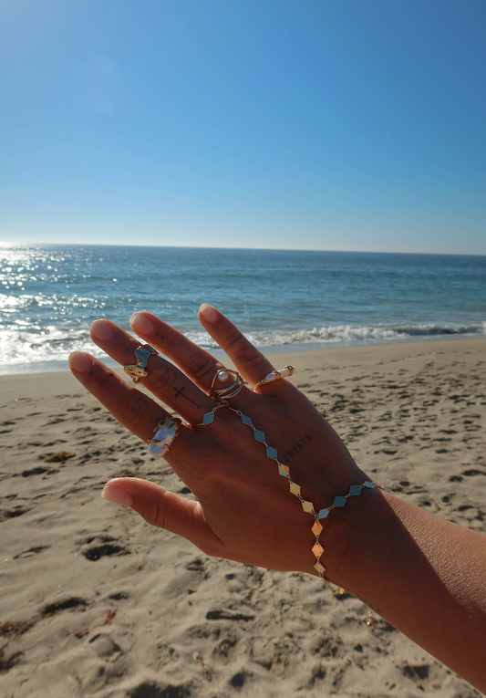 The Golden Bloom Hand Chain