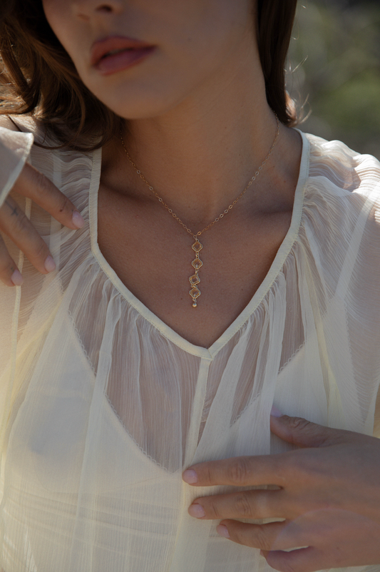 The Aurora Lariat Necklace